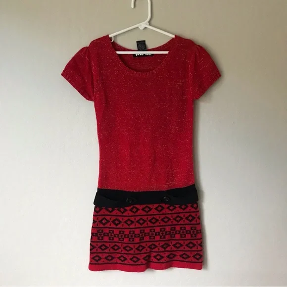 drop waist sweater dress holiday reindeer drop waist sweater knit dress – Buttercups Children's  Boutique